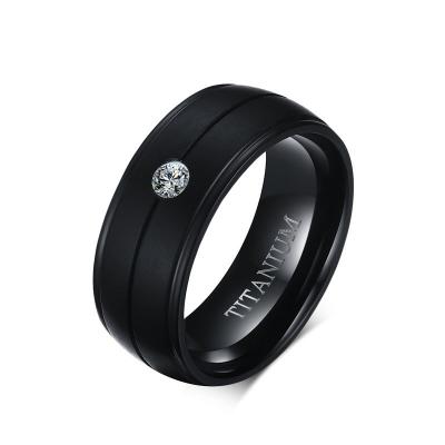 China Wholesale Non-fading Tungsten Mens Jewelry Single Stone Ring Designs For Men for sale