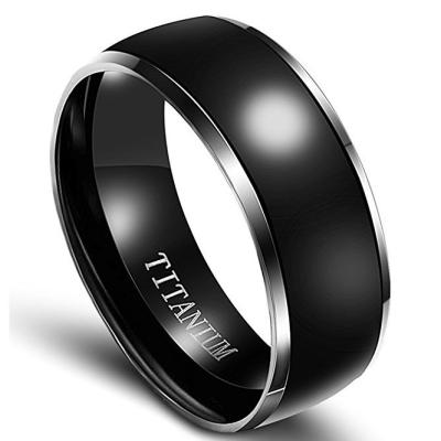 China FASHIONABLE Style Classic Multi Color Titanium Jewelry Ring For Man for sale