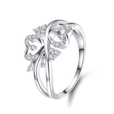 China Appreance Exquisite White Superb Rings For Women Silver Gold Midi Multiple Rings Set for sale