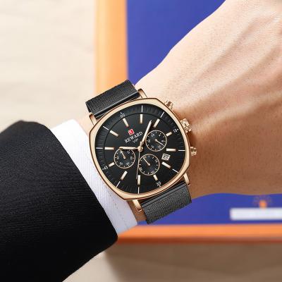 China Latest Hot Selling Automatic Date Minimalist Men's Quartz Wristwatches Ultra Slim Custom Made Stainless Steel Men Watch for sale