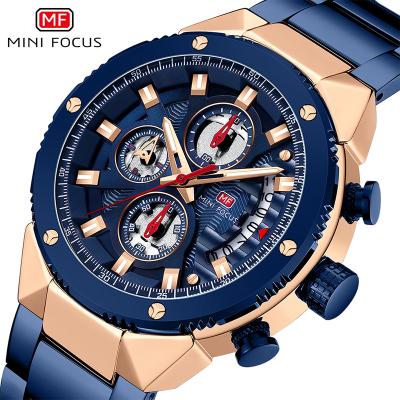 China Auto Date Latest Hot Selling Mens Watch Chronograph Water Resistant Watches Mens Wrist Brand for sale