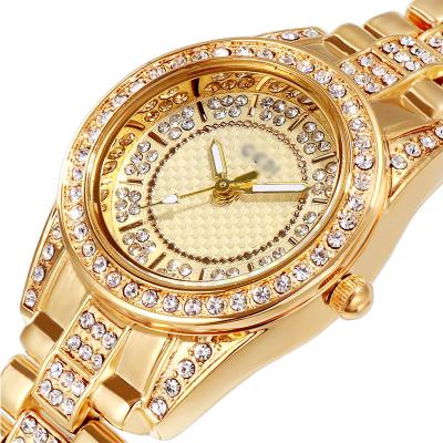 China Water Resistant OEM Custom Private Label Diamond Watches Ladies Watches Set Simple Lady Watch for sale