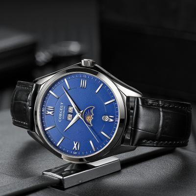 China High End Water Resistant Men Watch Mechanical OEM Atomatic Luxury Watch Water Resistant Leather Strap for sale