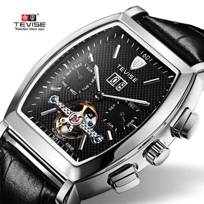 China New Arrival Automatic Mechanical Wristwatch Watches New Arrival Skeleton Logo Tourbillon Movement OEM Custom Watch for sale