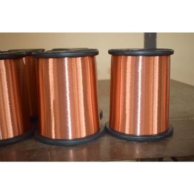 China Signal Winding Factory Supply High Frequency Copper Clad Aluminum Wire CCA Bench 180 200 220 Enameled Wire Copper Clad Aluminum Wire Transmission for sale