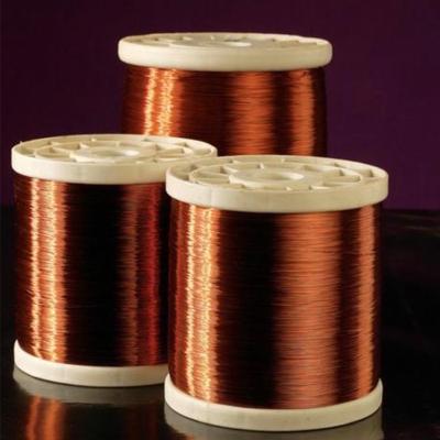 China Used in electronics windings etc. supplied by manufacturer enameled copper wire polyester imide enameled copper wire round copper wire enameled 0.05mm for sale