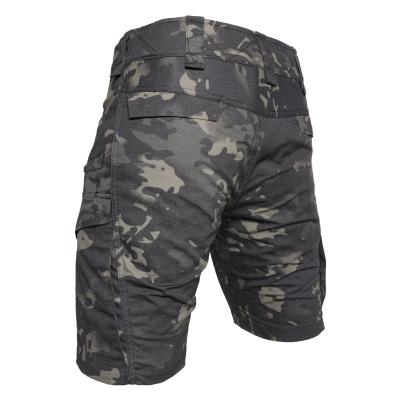 China Customized SPARK Military TAC Casual Cargo Shorts OEM Logo Cotton Water Proof Mens Camouflage Shorts Waterproof Outdoor Multi Pockets Hiking for sale