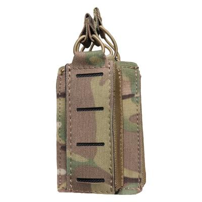 China Laser CUT SPARK TAC Airsoft Laser Cut Magazine Single Pocket Rifle Bullet Holder OEM Customized Tactical Camouflage Military Ammo Pack Army for sale