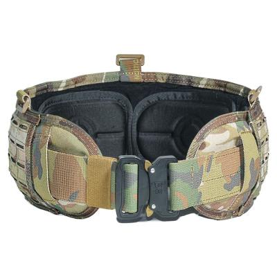 China Laser CUT Military Laser Cut Tactical Combat Belt Air Cobra Molle Metal Buckle Modular Belt OEM Customized Color Outdoor Molle Light Weight for sale