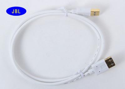 China Meter 3,0 1 Meter-1,5 USB-Kabel-Gold überzogen mit weißer Farbe-PVC-Jacke zu verkaufen