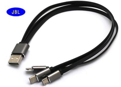 China UL RoHS Standard Type C Extension USB Cable , 3 In 1 Micro USB Extension Cord for sale