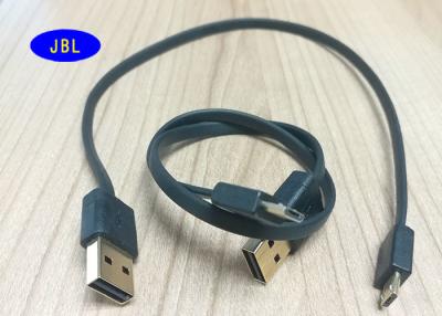 China Plano negro 2,0 USB a la certificación reversible de la UL RoHS del cable micro del USB en venta