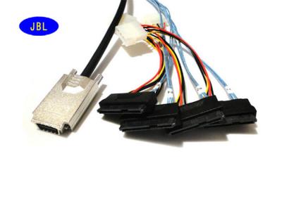 China mini SAS 26P SATA cable de extensión del 1M, cable de alta velocidad de SATA para el servidor en venta