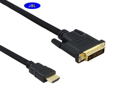 China 1080P Shielded OFC HDMI DVI Cable , PVC Jacket HDMI Male To DVI Male Cable for sale