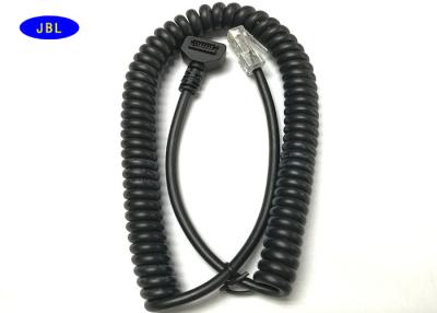 China Cable negro de encargo del espiral de Verifone con el conector jefe/RJ45 de la caja de 14 Pin en venta