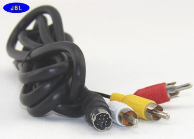 China Pin de las multimedias 9 al color blanco amarillo rojo del cable de 3 RCA del cordón masculino del dinar en venta