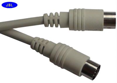 China 10 Pin Din Audio Cable Male To Male Cable Tinned Copper Braided Over Molding for sale