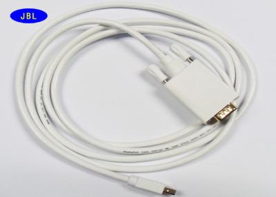 China DP de alta resolución del blanco al mini cable del DP, mini cable de extensión de Displayport en venta