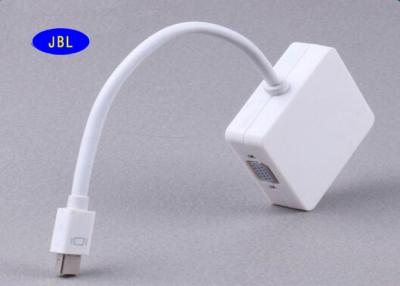 China 3 in 1 Mini-DP zu Adapter-Kabel 1080p dauerhaftem RoHS VGAs DVI UL-Standard zu verkaufen