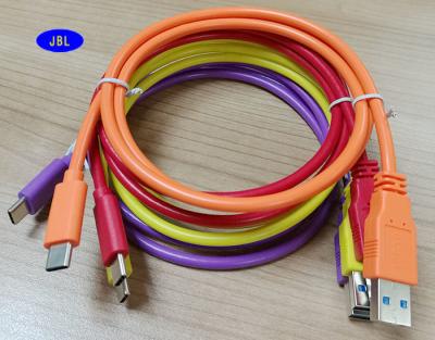 China Schreiben Sie C runde Form bunte 3,0 USB-Kabel für Nokia MI Macbook LeTv Gionne zu verkaufen