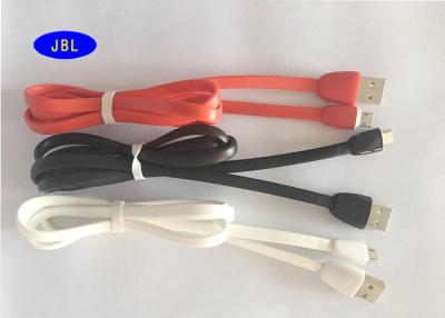 China Cable de datos de carga USB de la TPE de 1 metro 2.4A de la sincronización micro de la chaqueta anaranjado, amarillo, rojo en venta