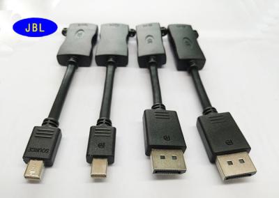 China Schwarze Hochgeschwindigkeits-HDMI Kabel-Frau 4K zu Länge ISO DP-Mini-DP-Mann15cm zu verkaufen