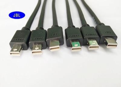 China Schwarzes DP zum Mini- Erweiterungs-Kabel-Mann DP-Kabel-1080P Mini-DisplayPort zur Frau zu verkaufen