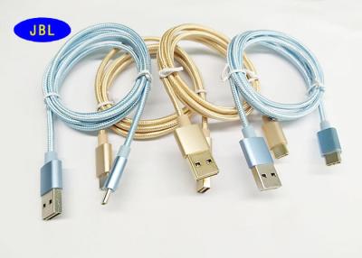 China Teléfono elegante USB completamente reversible A.M. To Type tela trenzada de Android del cable de C OTG en venta