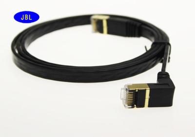 China El cable CAT.7 de la red de Ethernet del chapado en oro protegió el cable de la red 10G con ángulos rectos en venta