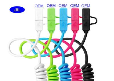 China Portable 2 In1 Mobile Phone Extension USB Cable , Cell Phone Data Cable for sale