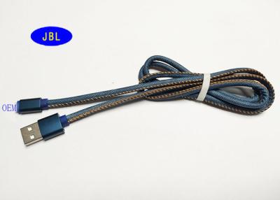 China Chaqueta de la TPE Jean que enciende el cable del cargador de los datos de la sincronización del cable de Apple Iphone para IPhone en venta