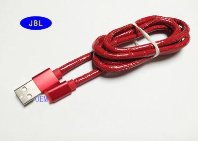 China Ayuda de cable USB de datos de 1 M 2,1 A con la línea chaqueta del cuero de la TPE en venta