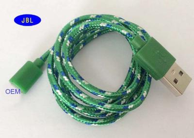 China Type C Smartphone USB Cable Nylon Weaving Desert / Ocean Camouflage Data Cable for sale