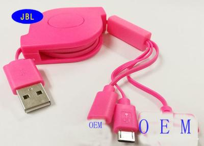 China Extremo multi que carga el suplemento retractable del cable del USB, cable de extensión de 1,0 metros USB en venta