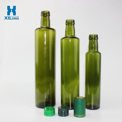 China Luxury Hot Selling Olive Oils Glass Bottle Empty Rectangular Recyclable Shape Eco-friendly 500ml 250ml for sale