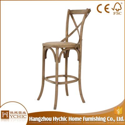 China Fast Delivery Furniture Solid Wood Commercial Bar Stools Dining Chair for sale