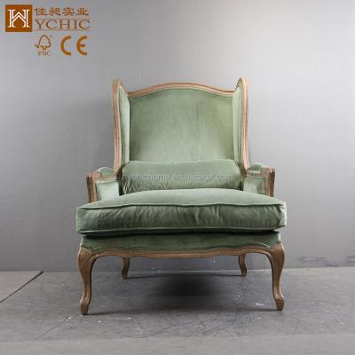 China Chesterfield SOFA Antique Furniture Sofa Sets Luxury Green Solid Wood Home Living Room for sale