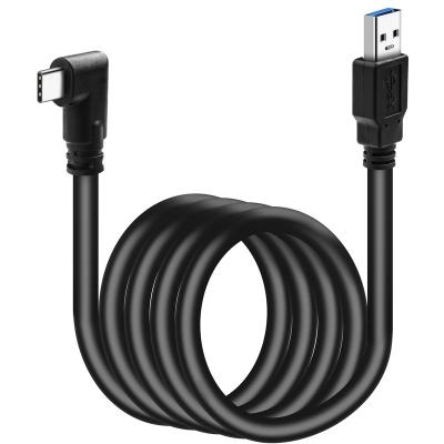 China All Type C Phone 3M Cable Compatible For Oculus Research 2 Link VR Cable USB C For Headset Charging Data Cable 90 Degree Angle For VR for sale