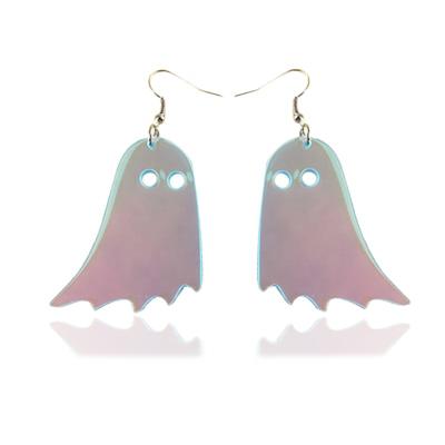 China 2020 Halloween FASHIONABLE Ghost Hyperbole Funny Acrylic Earrings For Women Fashion Earrings Girls Jewelry for sale