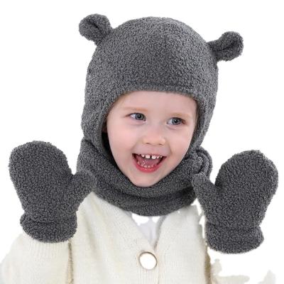 China COMMON Knitted Winter Crochet Baby Hats For Boys Girls Kids Infant Neck Warmer for sale