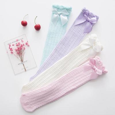 China Princess Socks Long Tube Citgeett Lace Baby Accessories Infant Anti-Bacterial Non-Slip Knee High Booty Socks for sale