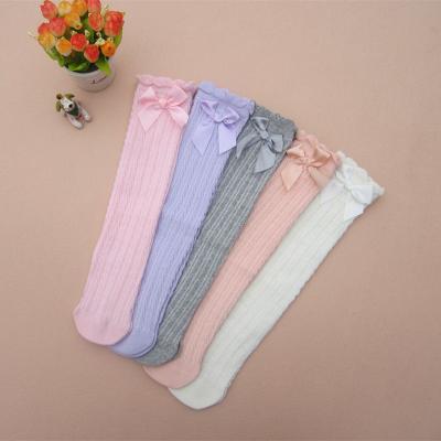 China Wholesale Children Antibacterial Antibacterial Children's Girl's Princess Socks Long Lace Tube Princess Socks Infant Non-slip Knee High Booty Socks for sale