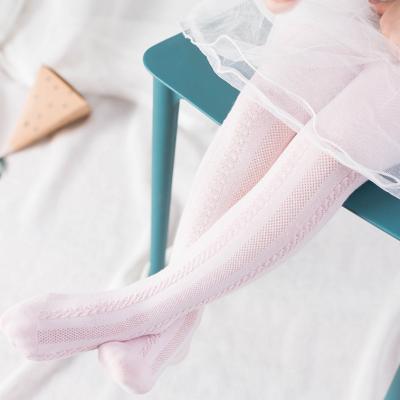 China Mesh Breathable Pantyhose Lace Hosiery Newborn Kids Stockings Summer Cotton Girls Toddler Pantyhose Infant Thin Wholesale Antibacterial Girl for sale