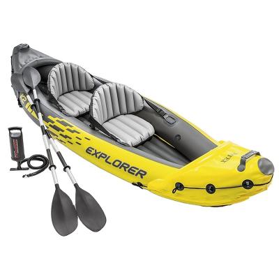 China Hot Selling PVC Inflatable Boat Rubber Rowing Boat Rafting Double Paddle Load Canoe en venta