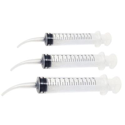 China medical materials & Plastic Curved Irrigation Tip Disposable Dental Accessories Syringe Plastic Medical Dental Syringe for sale