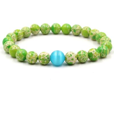 China HOT SALES High Quality Hot Multi Color Natural Stone Opal Bead Bracelet for sale