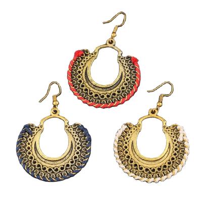 China Vintage Designer Exaggerated Pendant Earrings Hot Sale Luxury Personalized Earring Set Earrings for sale