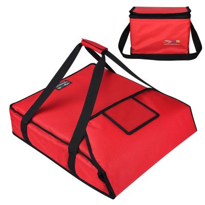 China iceMi waterproof rts red pizza fdelivery bag picnic pizza food carrier bag insulated pizza delivery bags for sale