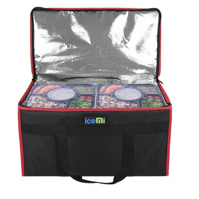 China Cooler box icemi rts large pizza food delivery bag waterproof folding reusable thermal camping bag for sale