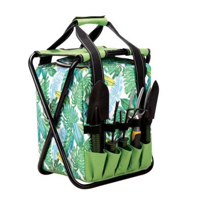 China Cheapest sample factory price wholesale waterproof garden folding bag customization online accessible with tool metal chair for sale